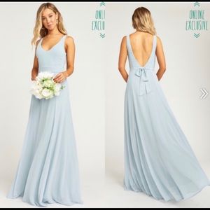 Jenn Maxi bridesmaid dress in Silver Sage